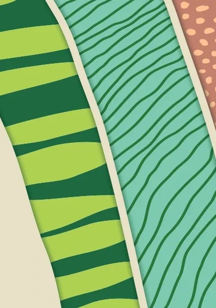 Detalle de surcos y tramas del sistema gráfico