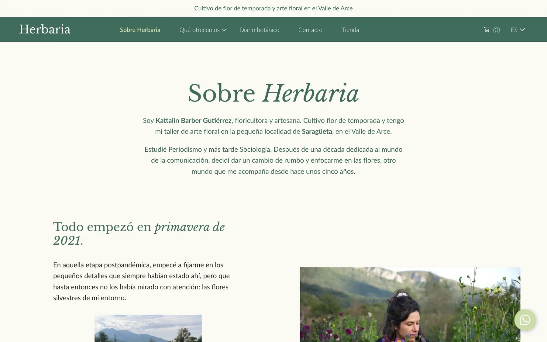 Página Sobre Herbaria