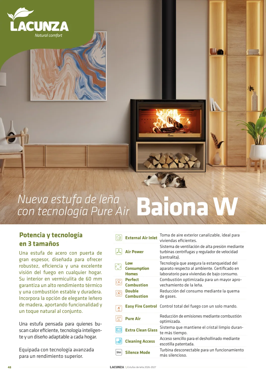 Nueva estufa Baiona W