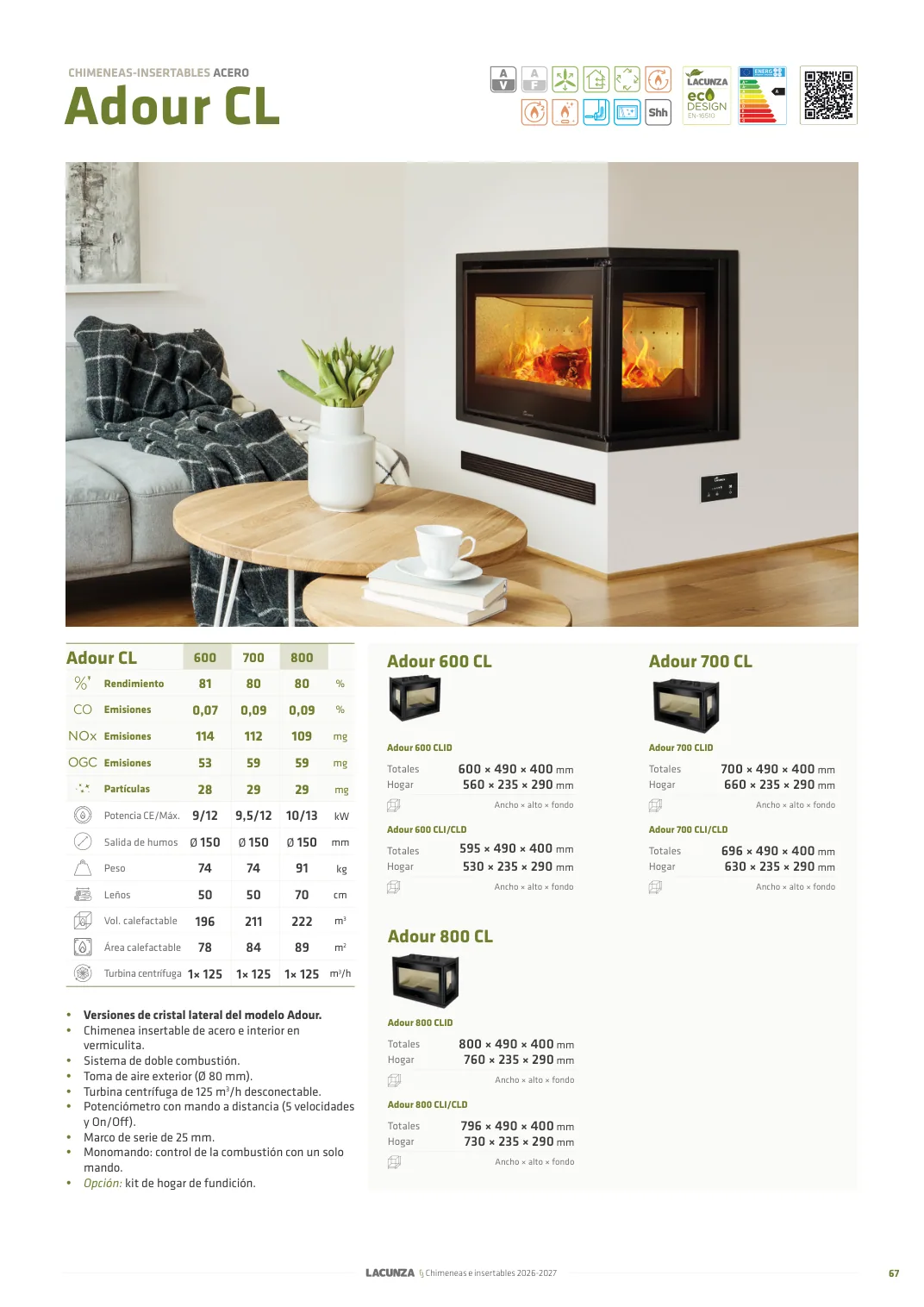Otras configuraciones de Adour