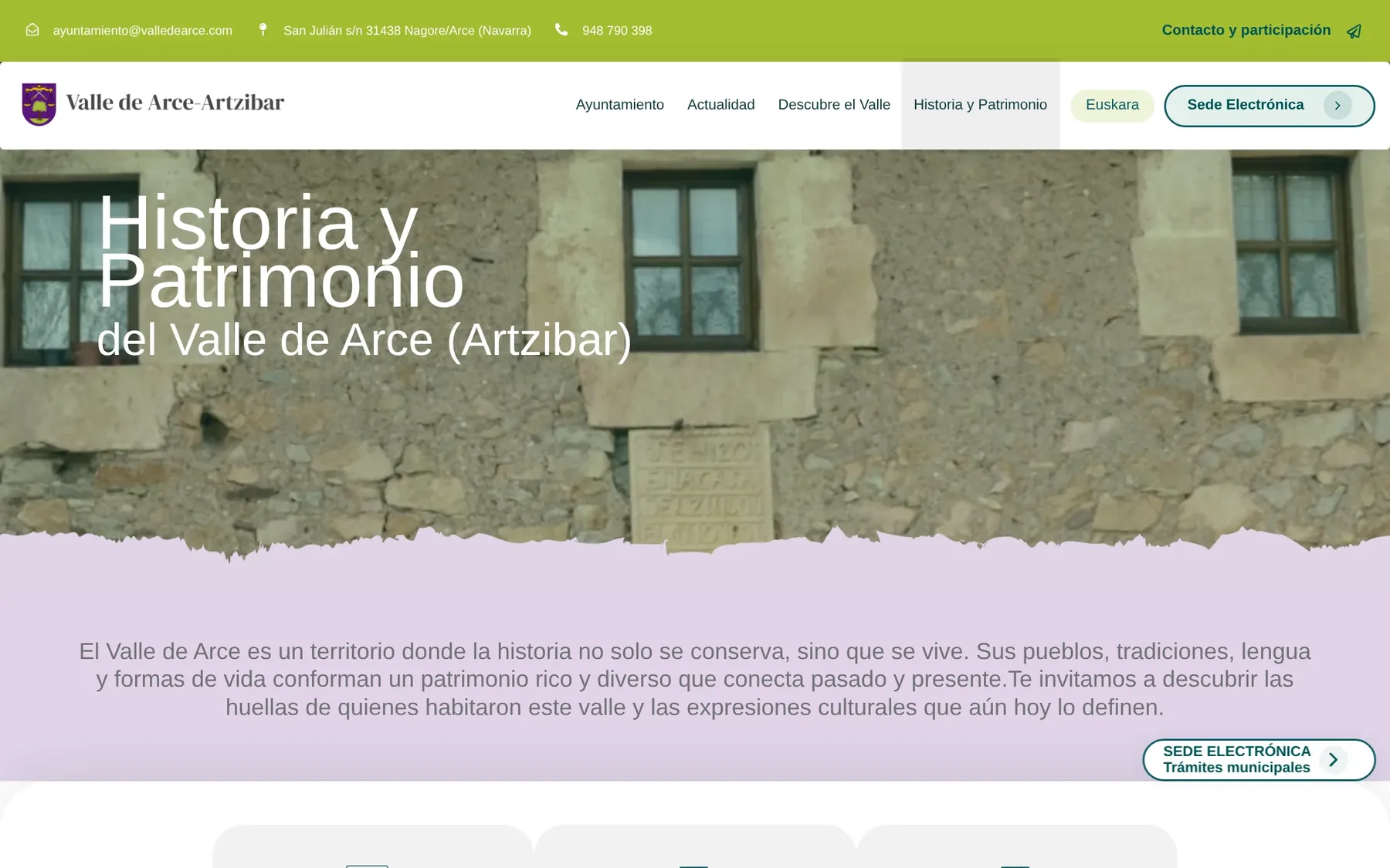 Historia y patrimonio del valle